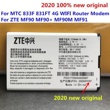 

20pcs Original 2300mAh Li3723T42P3h704572 For ZTE MF90 MF90+ MF90Plus MF90G MF90M MF90S MF90U MF90C MF90C1 Battery