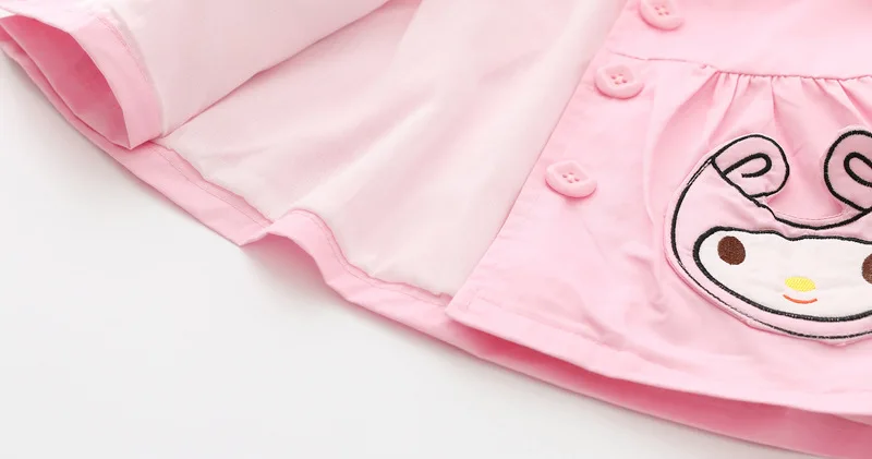 4 pieces/lot) New Children's Clothing Girls Outerwear Cartoon Pattern Baby Girl Coat Kids Fall Clothes 081202
