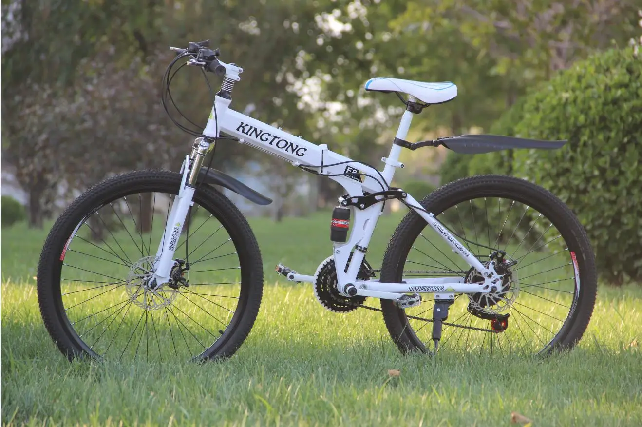 KINGTONG Double disc brake 21/24/27 Speed Mountain Bike 24/26inch Fat Tire Bikes Shock Absorbers Bicycle Free Delivery Snow Bike