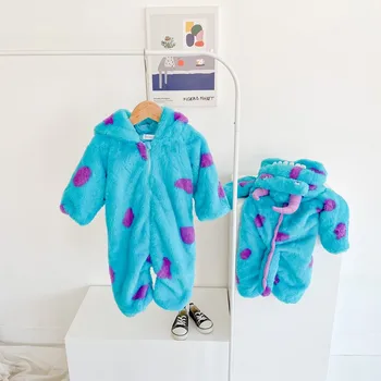 

Family Look Matching Clothes Outfits Cartoon Fleece Pajamas For Mother Daughter Son Mommy And Me Costume Rompers Sleepwear Kids