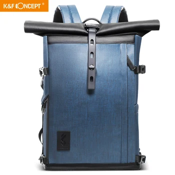 

K&F Concept 7.7 inch Camera Backpack Water proof, 15.6 inches Laptop Compartmen, High capacity, for SLR/DSLR Camera