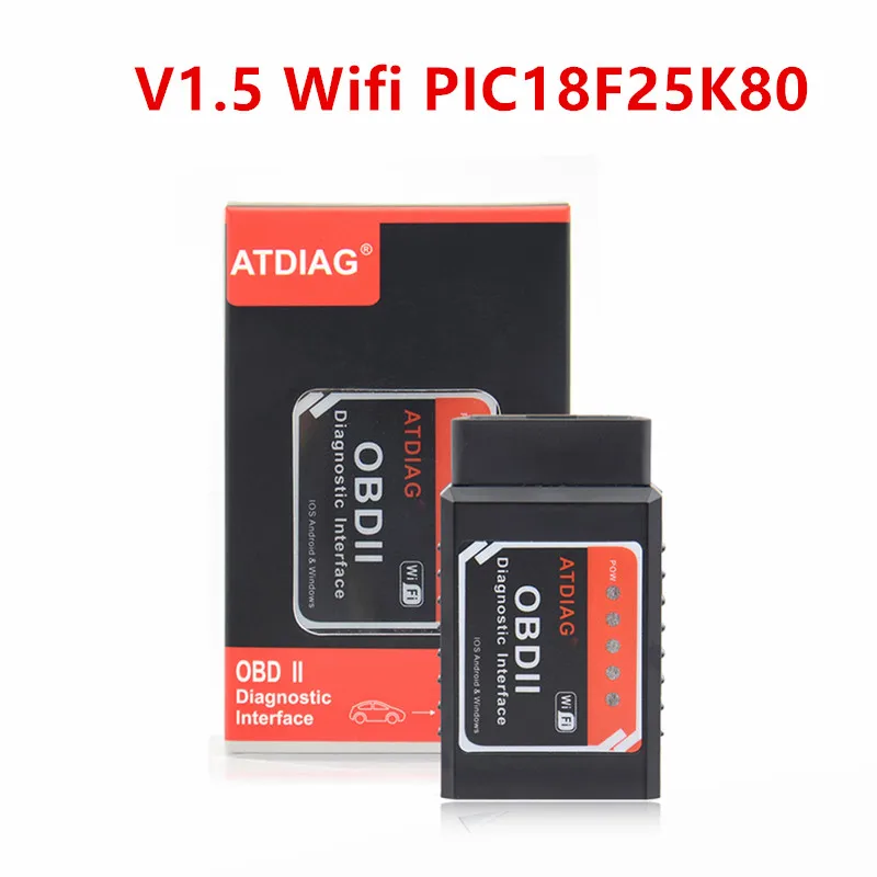 Vgate iCar 2 ELM327 Wifi/Bluetooth OBD2 диагностический инструмент для IOS iPhone/Android Icar2 Bluetooth wifi ELM 327 OBDII считыватель кодов - Цвет: ELM327 V1.5 Wifi
