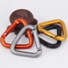 1pc Triangle Carabiner Outdoor Camping Hiking Keychain Snap Clip Hook Kettle Buckle Carabiner Accessories ► Photo 2/6