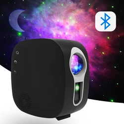 Projecteur Led rotatif de ciel étoilé, lampe de nuit colorée, nuage, lampe de chevet, boule magique de galaxie 