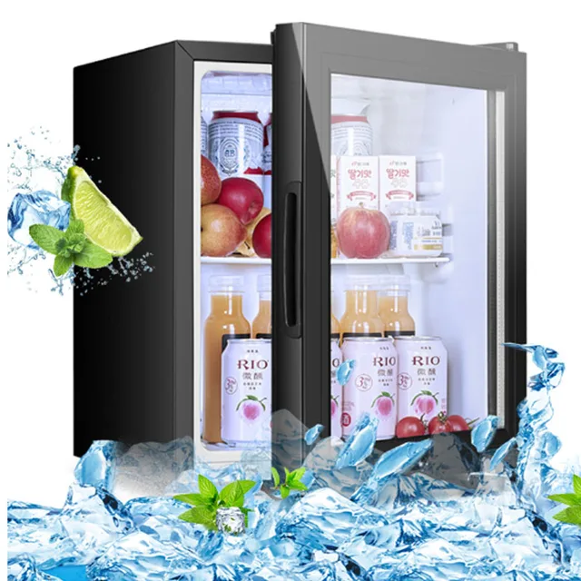 Congélateur de bar à glace 60L, armoire de conservation de la fraîcheur, température constante, vin rouge, famille, salon, porte simple, petit réfrigérateur 1