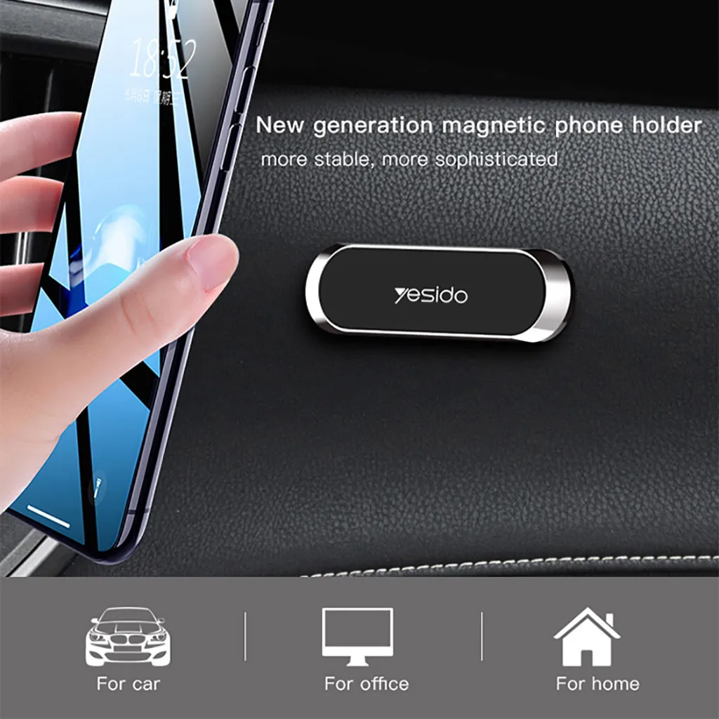 

for wearable devices Strip Shape Magnetic Car Phone Holder Stand Compatible for iPhone Mount Magnet support dropshipping