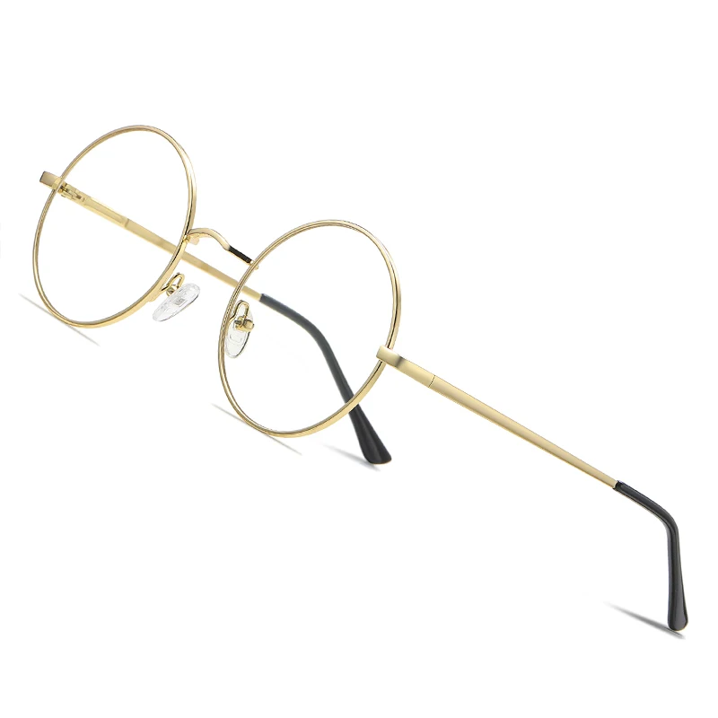 

AOFLY BRAND DESIGN Vintage Blue Light Blocking Glasses Men Women Round Alloy Optical Frame Male Gaming Computer Eyewear Female
