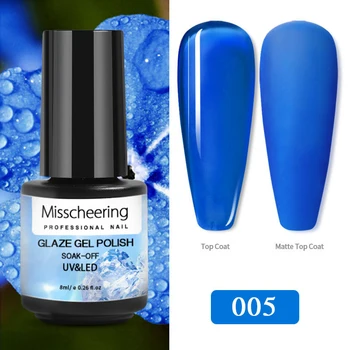 

MISSCHEERING 18 Colors Translucent Nail Polish Hybrid Varnish Gel Polish Solid Color Nail Art Polish Top Coat Primer Gel TSLM1