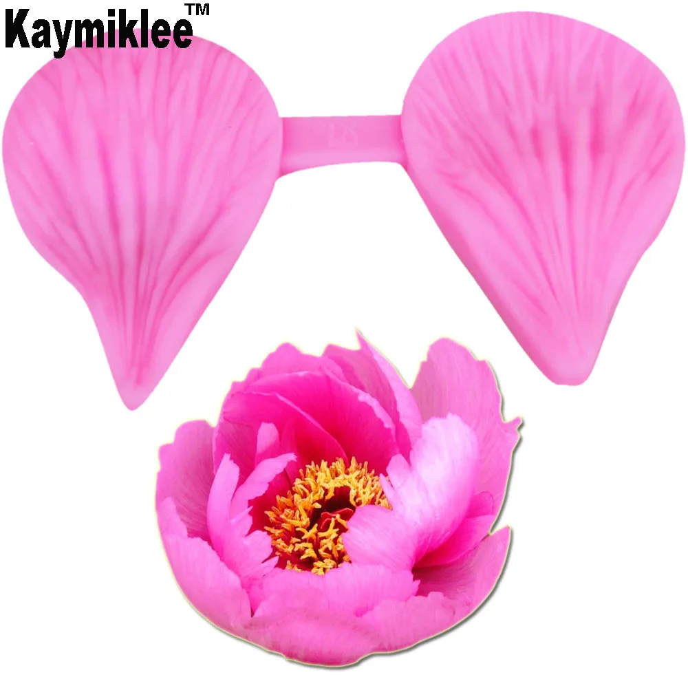 Kaymiklee M456 Форма для вырубки лепесток силиконовая текстура формы торта помадка