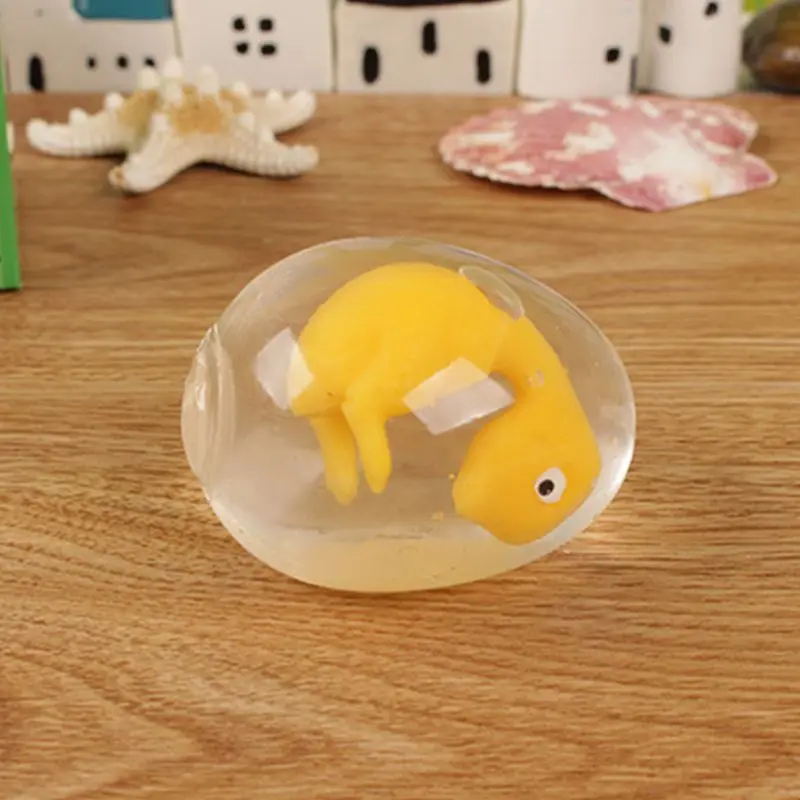 5 шт. декомпрессия для взрослых Vent игрушки яйцо динозавра форма дети выдавливают милые хитрые ложки игрушки Squeeze Ball
