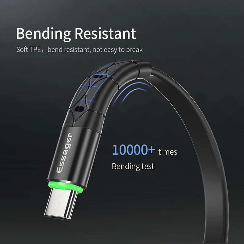 Usb type-C кабель для samsung S9 S8 Быстрая зарядка type-C зарядный провод USB C кабель для Xiaomi mi9 Redmi note 7