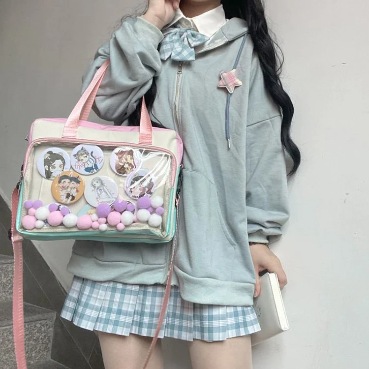 JK uniform shoulder bag Sexy Shoulder bag Cute handbags for women Teen Girls Shopper bag Handbag Japanese Ita Bag Women's bag