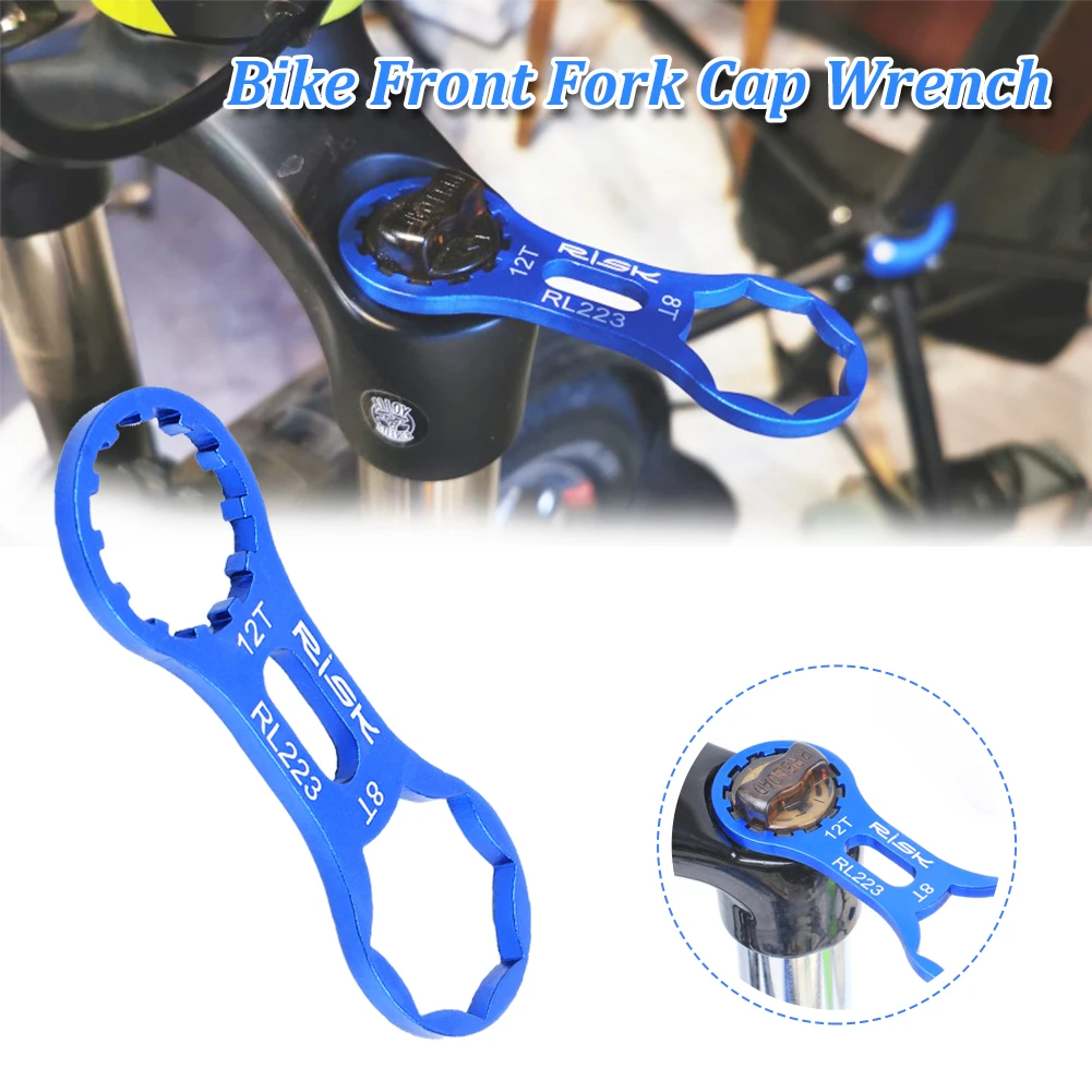 

Bicycle Key Front Fork Wrench Repair Tool Double Head Bicycle Parts Accessories Front Fork Repair Tool Disassembly Wrench