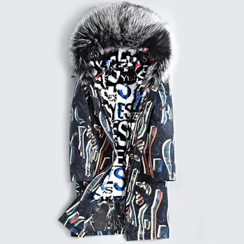 

Rex Rabbit Coat Korean Fox Collar Winter Jacket Men Real Fur Parka Streetwear Casaco 3678 YY1154