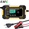 Car Battery Charger 12V 6A Touch Screen Pulse Repair LCD For Auto Moto Fast Power Charging Wet Dry Lead Acid Digital LCD Display ► Photo 1/6