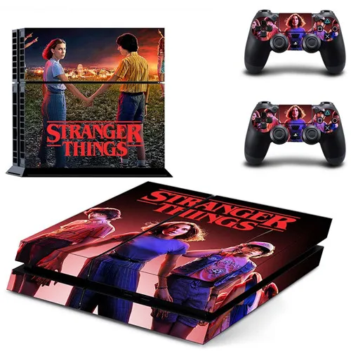 Странные Вещи полное покрытие лицевые панели наклейка для PS4 Наклейка для playstation 4 консоль и контроллеры наклейка для PS4 виниловая наклейка - Цвет: GYTM2753