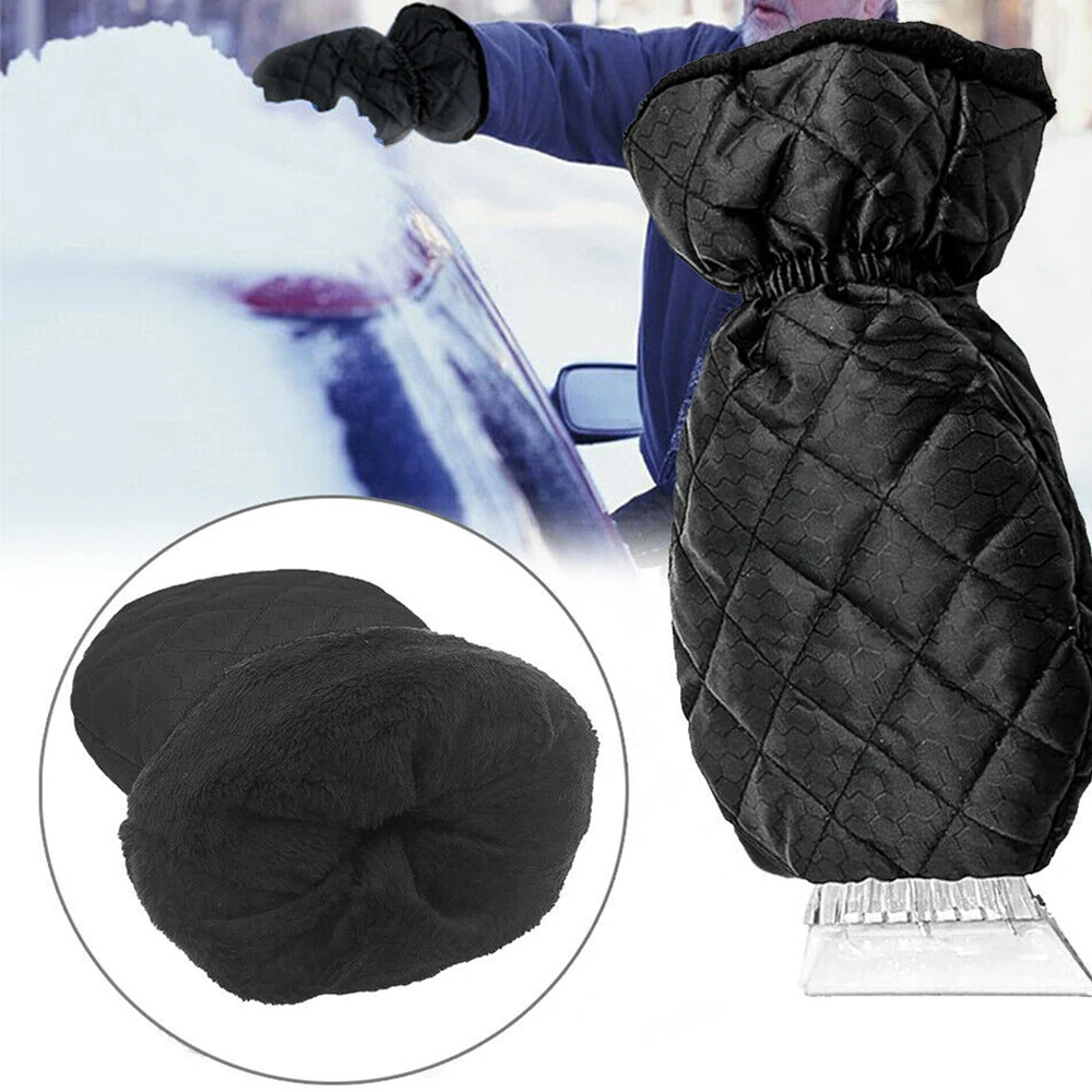 

for ice scoop trucks with warm gloves Outdoor Car-stying Scraper Removal gloves Thickened waterproof snow removal snow shovel