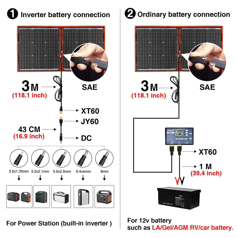 Portable Foldable Solar Panel with Controller