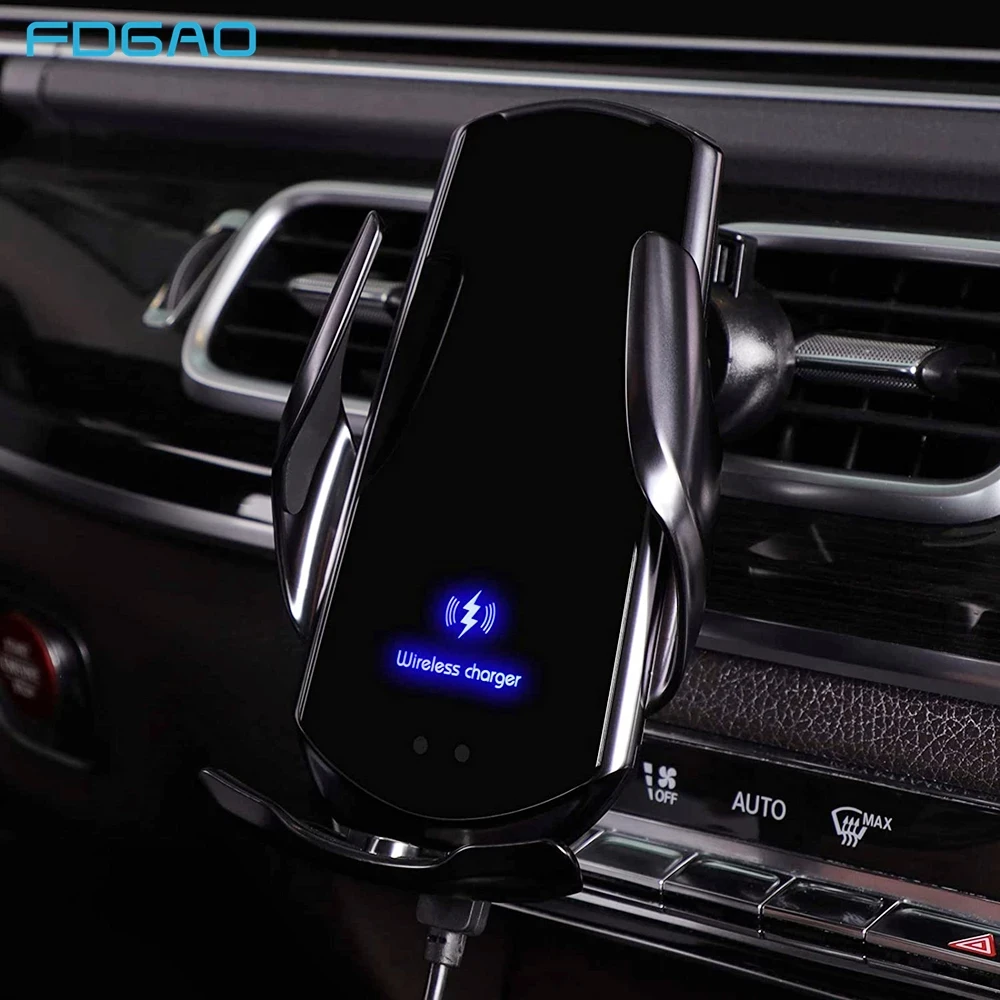 Car Wireless Charger Holder Automatic Magnetic USB Mount 15W Qi Fast Charging For iPhone 12 11 XS XR Samsung Huawei Xiaomi Redmi