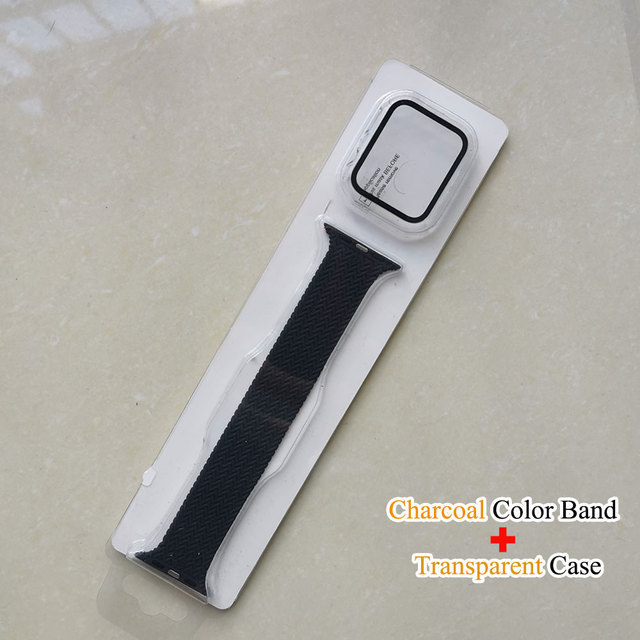 Strap On Correa Apple Watch Band 44mm 42mm Solo Loop Braided Veins Silicone Bracelet Apple Watch 6 5 4 3 Accessories