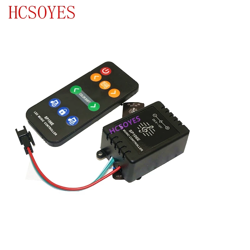 SP110E SP105E SP108E SP106E SP107E 14key 3pin HC008 музыкальный контроллер WS2812B Bluetooth SK6812 RGB/RGBW APA102 WS2811