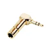 1PC Luxury Jack 3.5mm Right Angle Earphone plug 3Pole Gold-plated Wire Connector Fit for 6mm Cable DIY Play Aluminum alloy tube ► Photo 2/6