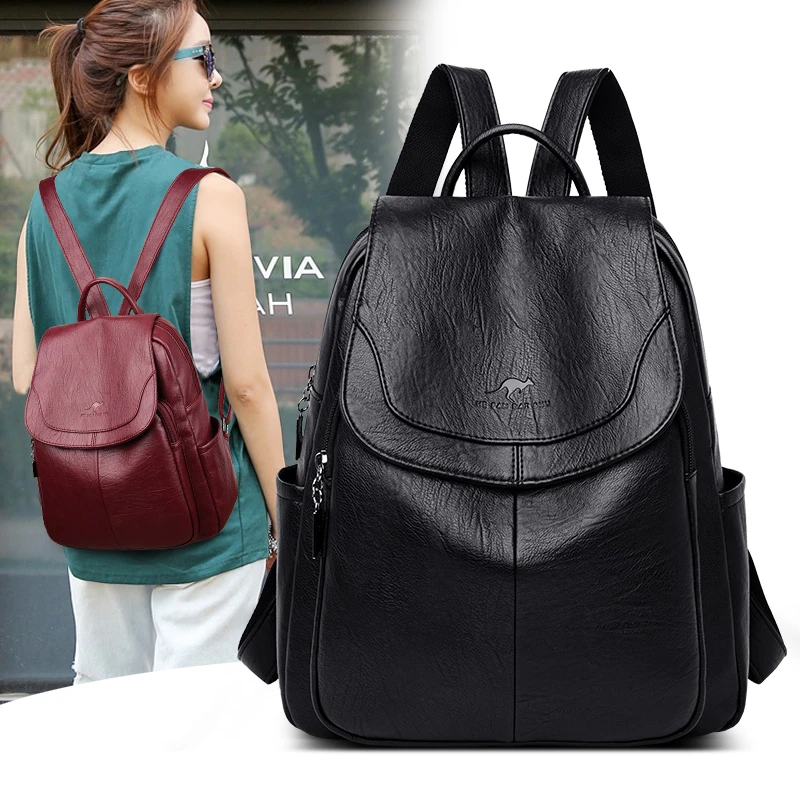 Mochila sencilla a la para morral liso con bolsillo en la espalda, para de compras, 2020|Mochilas| AliExpress