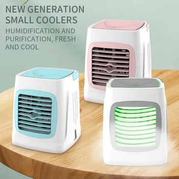 

Mini Portable Air Conditioner Multi-function Humidifier Purifier USB Desktop Air Cooler Fan with Water Tank Home 155*155*175mm