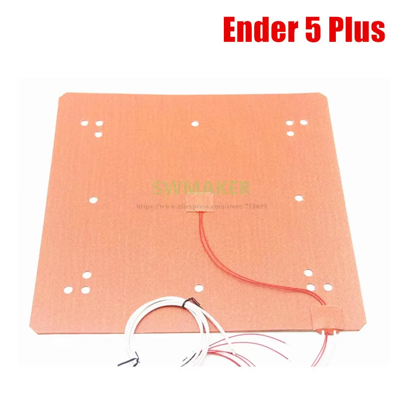 Ender Plus Silicone Heater 3d Printer Parts Construir Placa Cama de Calor 370×375 mm 120v 220v 750w 1000w