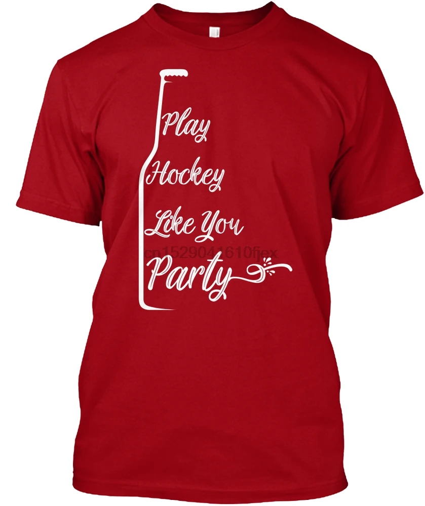 Мужские вечерние футболки с надписью Play Hockey Like You женские |