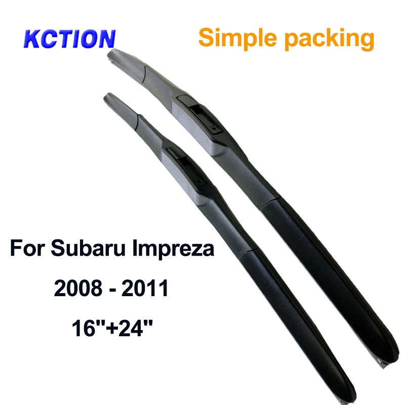 Simple packing Гибридные щетки стеклоочистителя лобового стекла заднего стеклоочистителя аксессуары для автомобиля Subaru Impreza подходящий крючок/кнопочный год с 2000 - Цвет: Simple packing