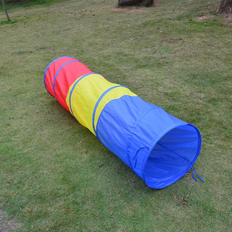 

Kids Tunnel Portable Play Tent Foldable Toy Tents For Children Hide And Seek Games Colorful Indoor Outdoor Playing Ball Toys