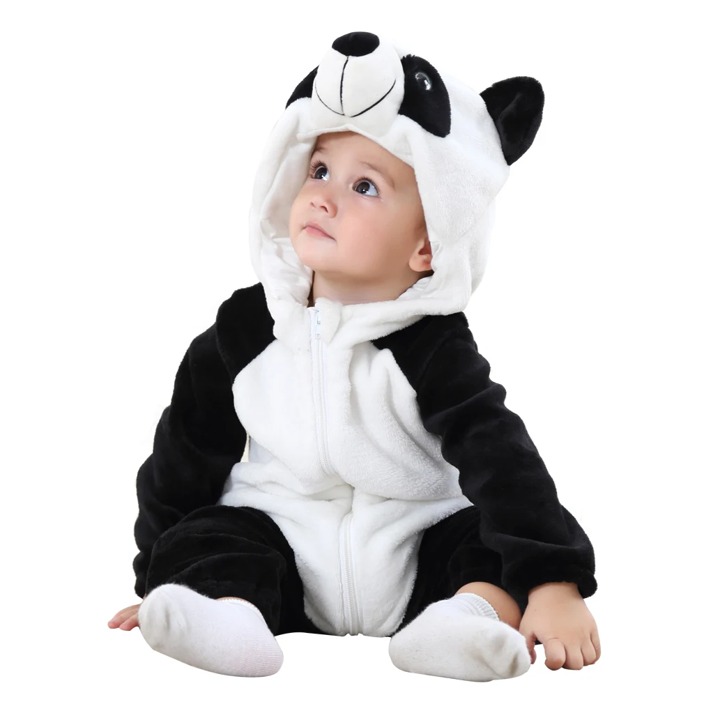 Baby Girl Clothes Onesies Pajamas 0-3 Years Flannel Animal Romper Infant Toddler Boys Costume Child One-Piece Pijama Sleepwear