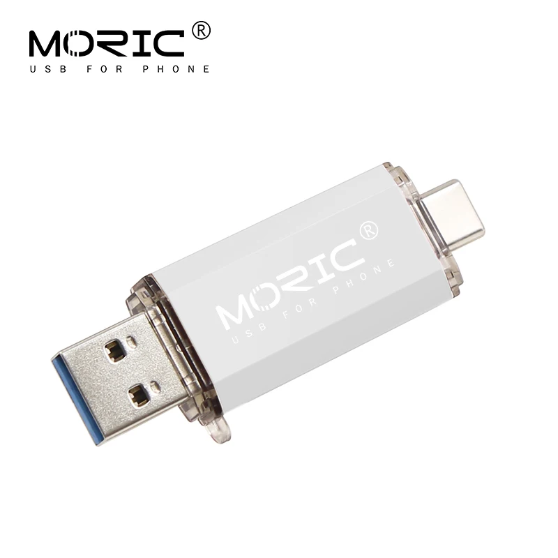 silver Usb флеш-накопитель OTG type C 3,0, 128 ГБ, 64 ГБ, 32 ГБ, 16 ГБ, USB флеш-накопитель 256 ГБ, usb 3,0, высокоскоростной флеш-накопитель для устройств type-C - Цвет: silver