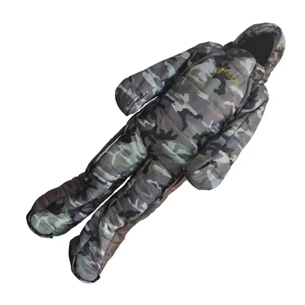 Mummy Sleeping Bag With Sleeves Adult Sleeping Bag With Feet Legs Arms Outdoor Camping Hiking Sleeping Accessories