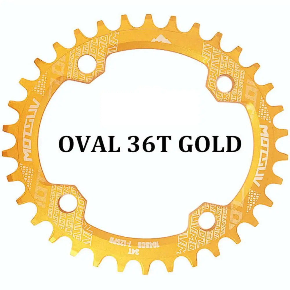 Рукоятка велосипеда 104BCD 32t / 34t 36t 38t овальная цепь узкая широкая MTB велосипедная