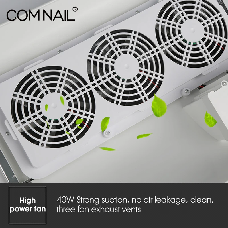 Najtaniej Comnail środek do czyszczenia paznokci odpylacz z 3 wentylatorami próżnia 40W potężny środek czyszczący Manicure narzędzia do salonu statek z rosji magazyn