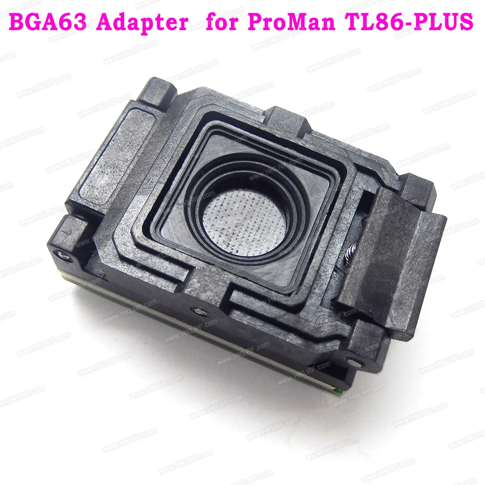 

BGA63 Adapter for Nor Nand ProMan TL86_PLUS Socket 0.8mm Adapter Socket 9mm*11mm