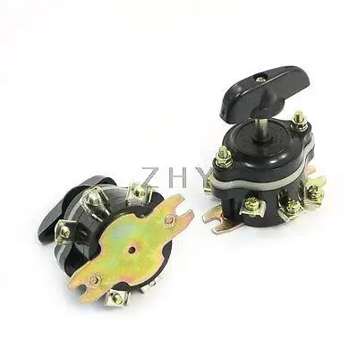 

2pcs 380V 10A 4 Position Rotary Controller Changover Combination Switch