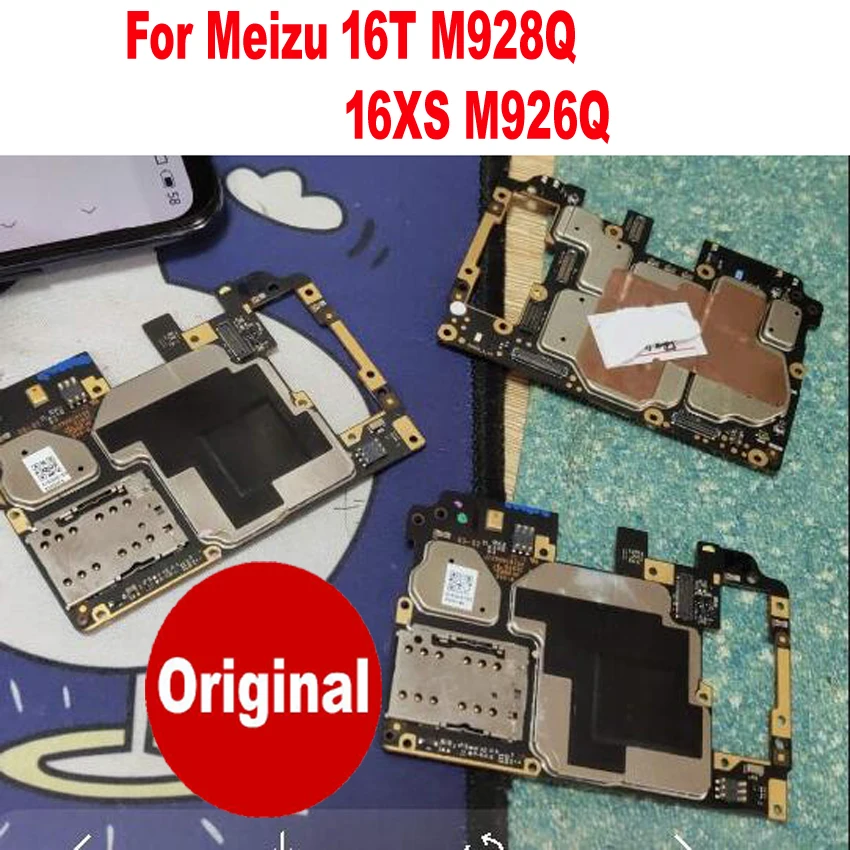 Оригинальная разблокированная Рабочая материнская плата для Meizu 16T M928Q / 16XS M926Q