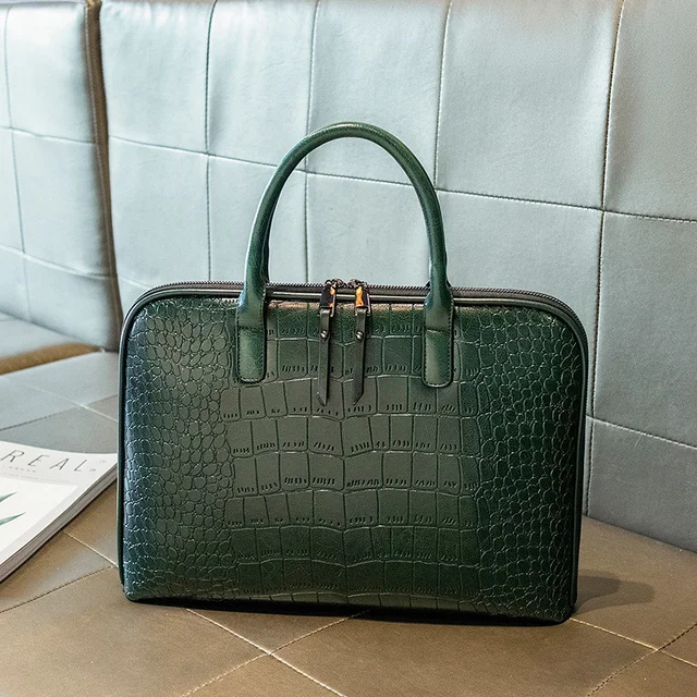 OYIXINGER New Crocodile Pattern Women Shoulder Bag Luxury Genuine Leather Handbag For Women 12