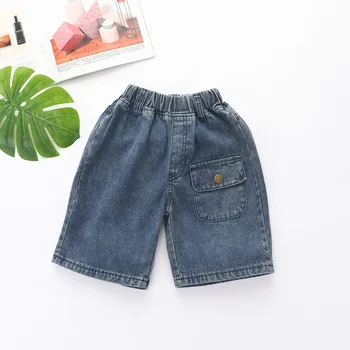 

2020 Summer Baby Knee-Length Denim Pants Boy's Loose Jeans