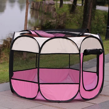 

Portable Outdoor Kennels Fences Pet Tent Houses For Small Large Dogs Foldable Playpen Indoor Puppy Cage Dog Crate Delivery Room