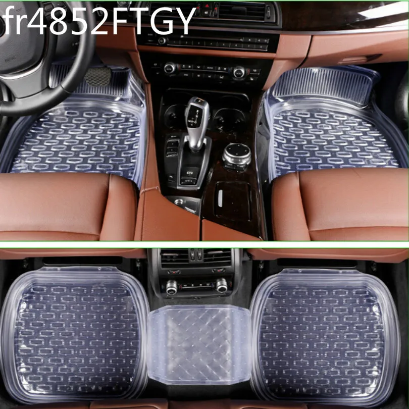 

PVFRT485 universal 64*47cm non-slip car floor mats car mats car floor mat Transparent black 5pcs/set free shipping