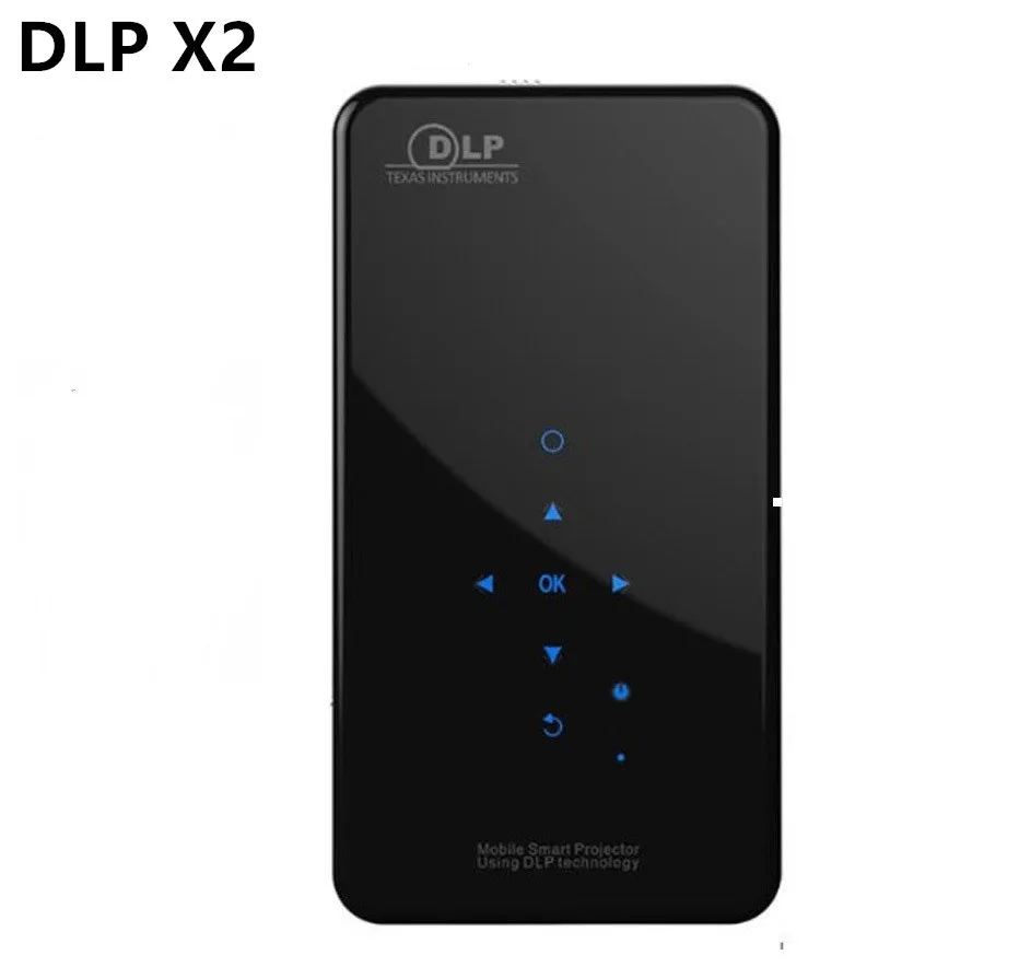 Мини-проектор X2 DLP Android 7.1RK3128 1 ГБ/2 ГБ ОЗУ 8 ГБ/16 Гб ПЗУ 5G WIFI Bluetooth4.0 1080P домашний