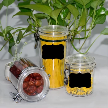 

Jars Airtight Dried Grains Tank Acrylic Food Storage Box Plastic Clear Container Set With Pour Lids Kitchen Storage Bottles