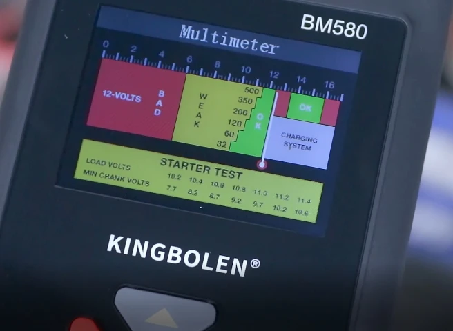 Отзыв о товаре Автомобильный тестер батареи KINGBOLEN BM580 12V 6V CCA Circut тестер Cranking зарядка инструменты BM550 Автомобильный анализатор батареи от пользователя D***v
