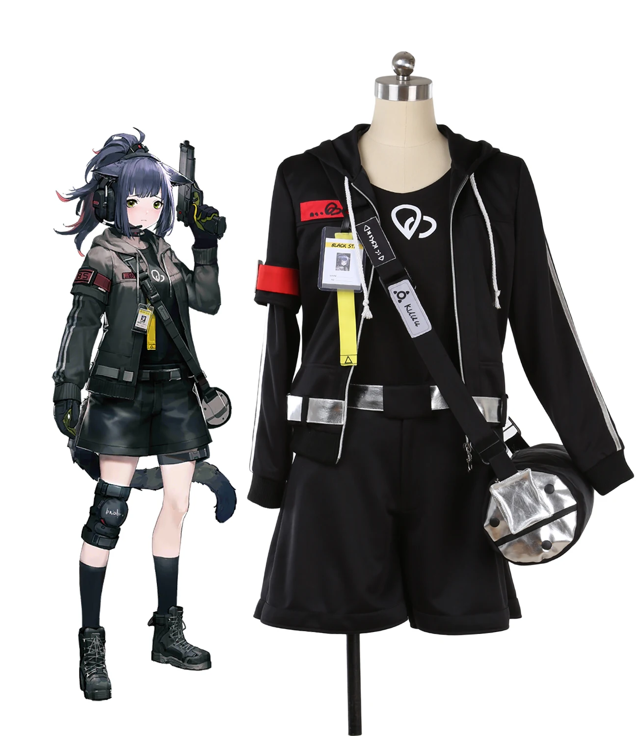 Игра Arknights BlackSteel operator Jessica Косплей Костюм изготовленный на заказ любой размер