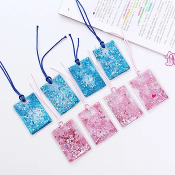 

Beautiful Bookmark Oil Sand Flip Book Page Book Marks Small Fresh Student Gift Decoration Mini Stationery Paper Files Page