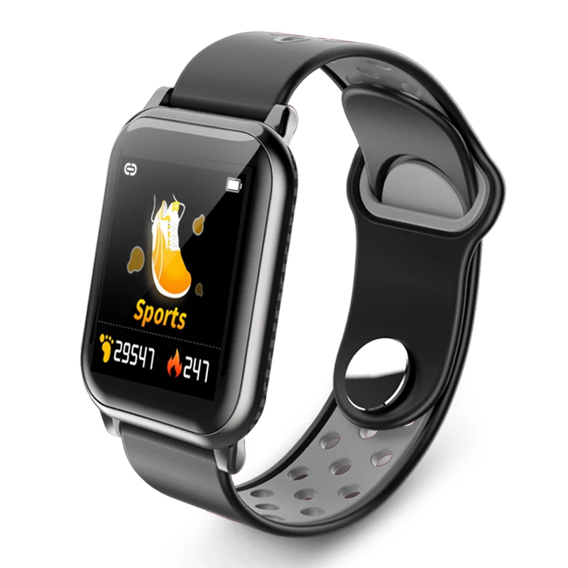 Longet KY11 смарт-браслет для измерения сердечного ритма для мужчин t шагомер FitnessTracker часы Смарт-браслет для женщин и мужчин водонепроницаемый для Android Ios - Цвет: black